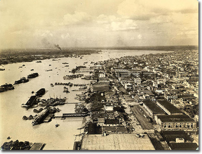 Puerto de Calcuta en 1945