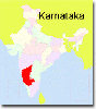 mapa localizacion de karnataka en india