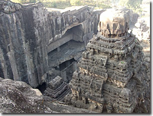 templo kailasa en las cuevas de Ellora