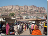 mujeres en el mercado de Jodhpur