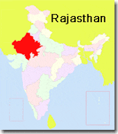 localizacion de rajastane en India