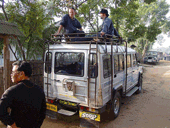 Vehículo 4x4  utilizado en Tripura